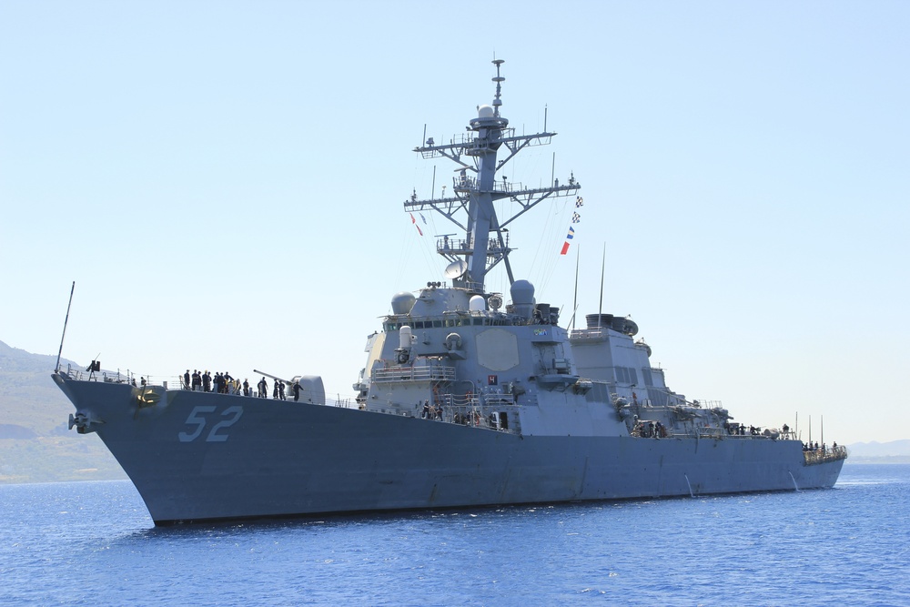 USS Barry arrives in Souda Bay