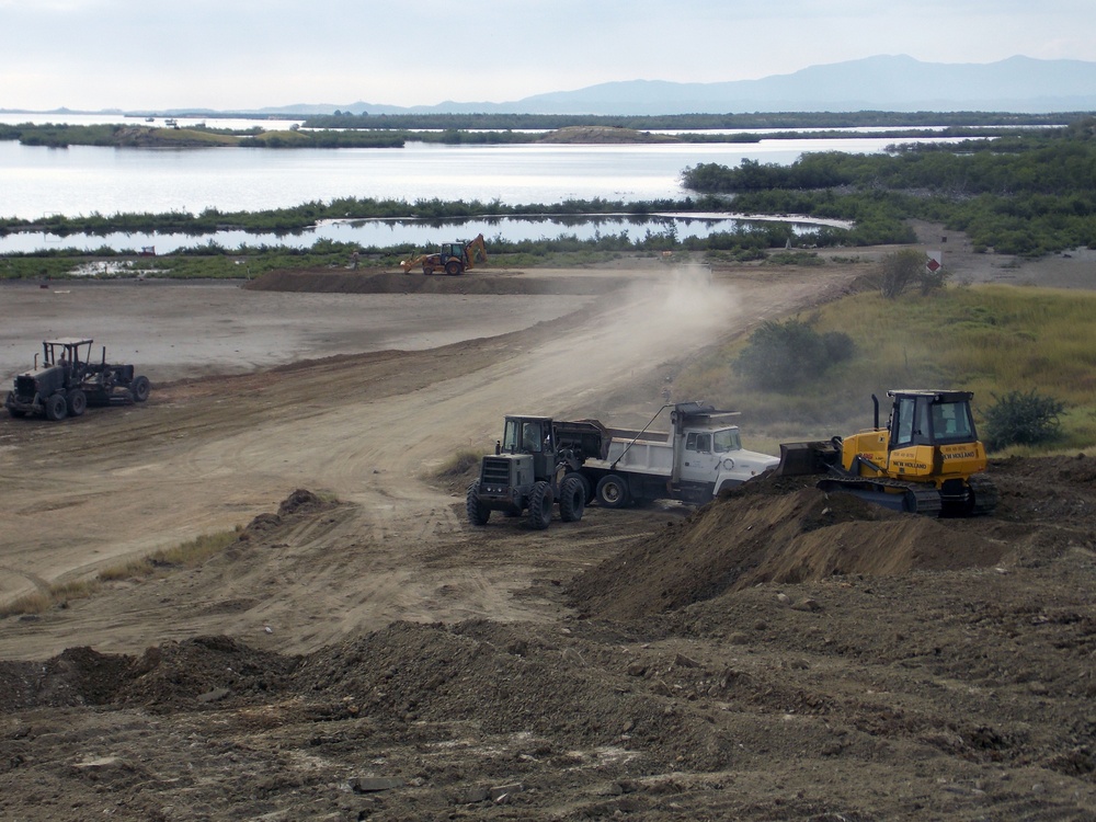 NMCB 27 pour concrete for sidewalks