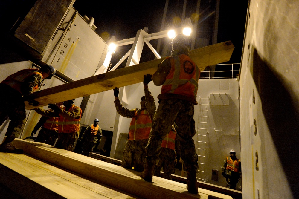 US and South Korean forces participate in Combined Joint Logistics Over the Shore military exercise on the Korean Peninsula