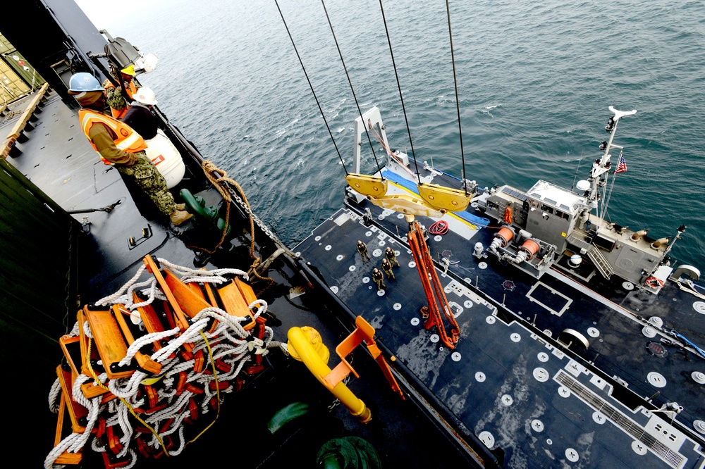 US and South Korean forces participate in Combined Joint Logistics Over the Shore military exercise on the Korean Peninsula