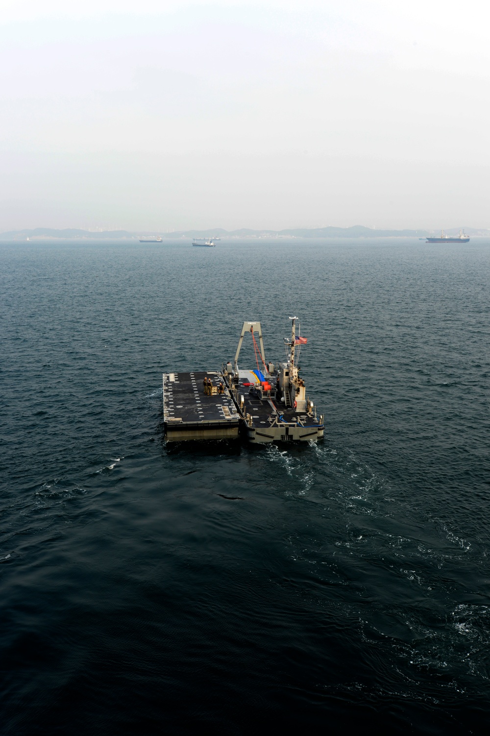 US and South Korean forces participate in Combined Joint Logistics Over the Shore military exercise on the Korean Peninsula