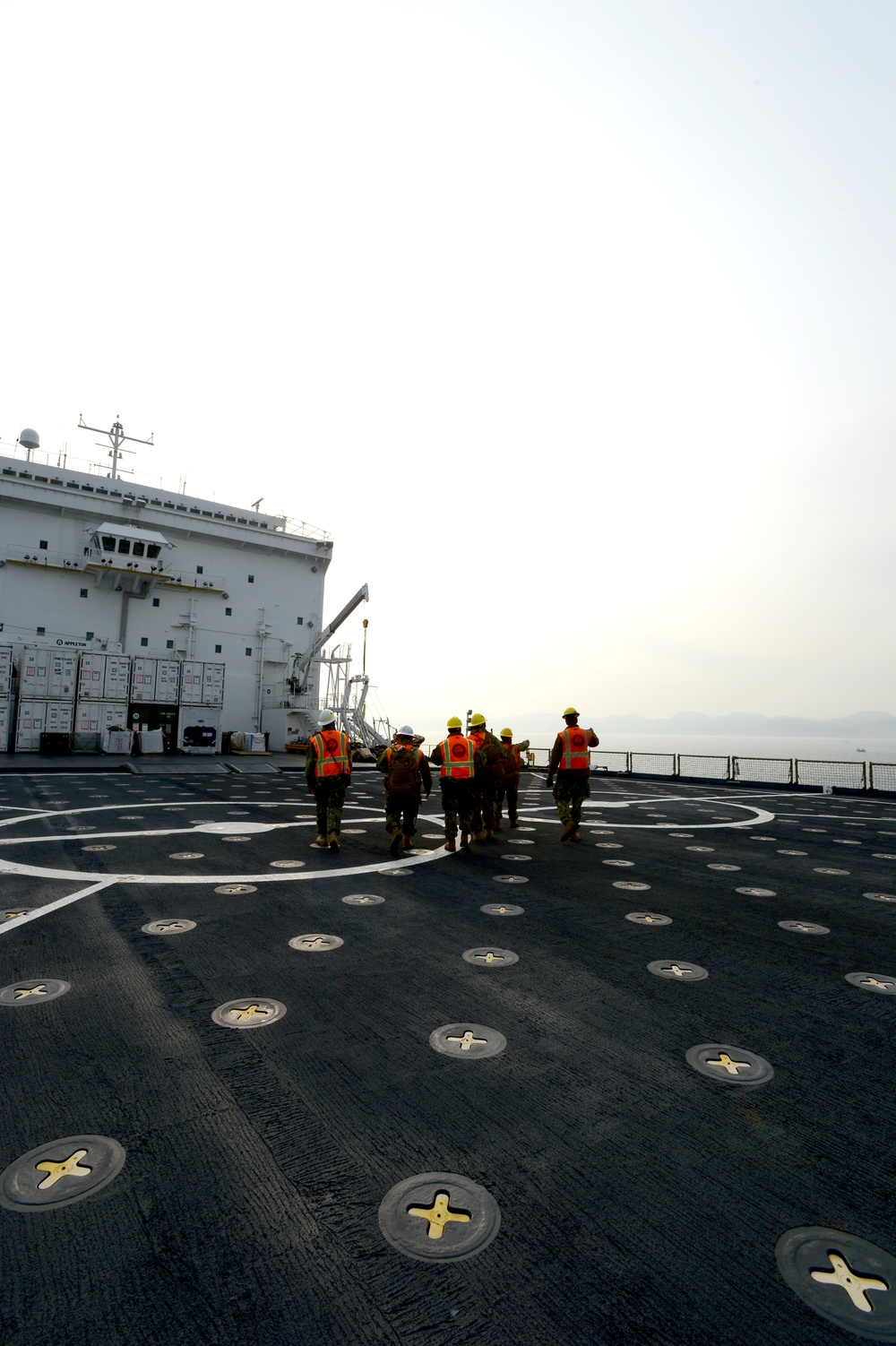 US and South Korean forces participate in Combined Joint Logistics Over the Shore military exercise on the Korean Peninsula