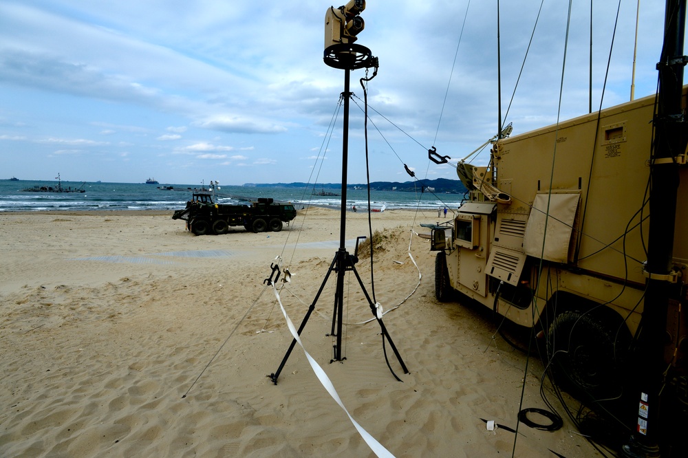 United States and South Korean forces participate in Combined Joint Logistics Over the Shore (C JLOTS) military exercise on the Korean Peninsula April 18-28.
