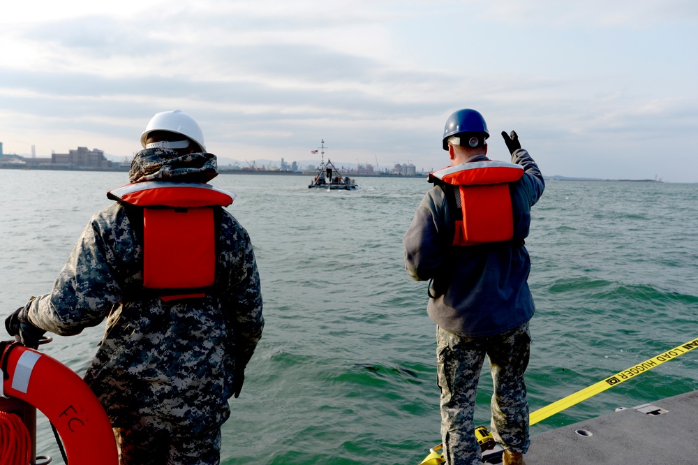 United States and South Korean forces participate in Combined Joint Logistics Over the Shore (CJLOTS) military exercise on the Korean Peninsula April 18-28.