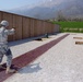 Weapons qualification session on the firing range in cao Malnisio, Pordenone, Italy