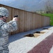 Weapons qualification session on the firing range in cao Malnisio, Pordenone, Italy