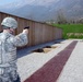 Weapons qualification session on the firing range in cao Malnisio, Pordenone, Italy