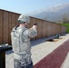 Weapons qualification session on the firing range in cao Malnisio, Pordenone, Italy