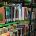 Hundreds of books in several languages at Detainee Library