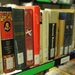 Hundreds of books in several languages at Detainee Library