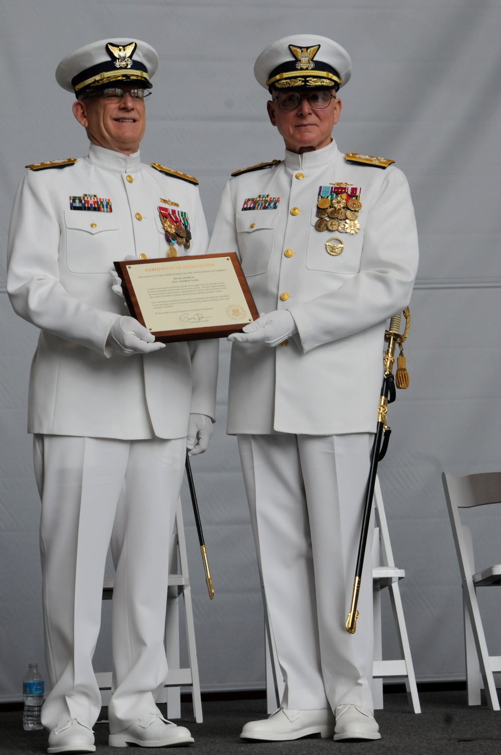 USCG commandant presents Presidential Certificate of Appreciation