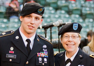 200th MPCOM soldier honored during Orioles game