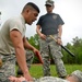 Military Police perform pepper spray training