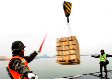 United States and South Korean forces participate in Combined Joint Logistics Over the Shore (CJLOTS) military exercise on the Korean Peninsula April 18-28.