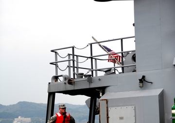 United States and South Korean forces participate in Combined Joint Logistics Over the Shore (CJLOTS) military exercise on the Korean Peninsula