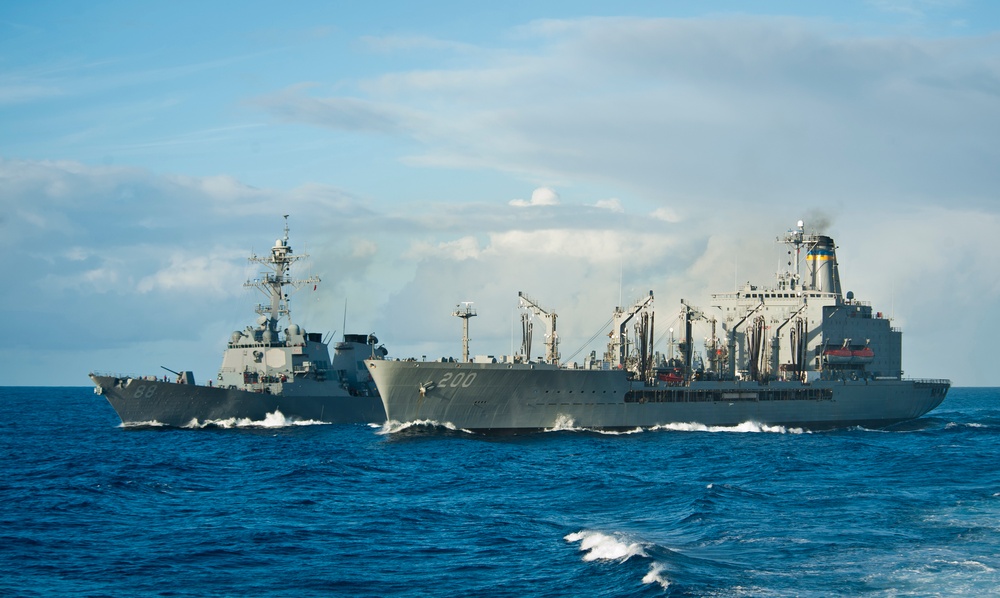 USS Preble replenishment