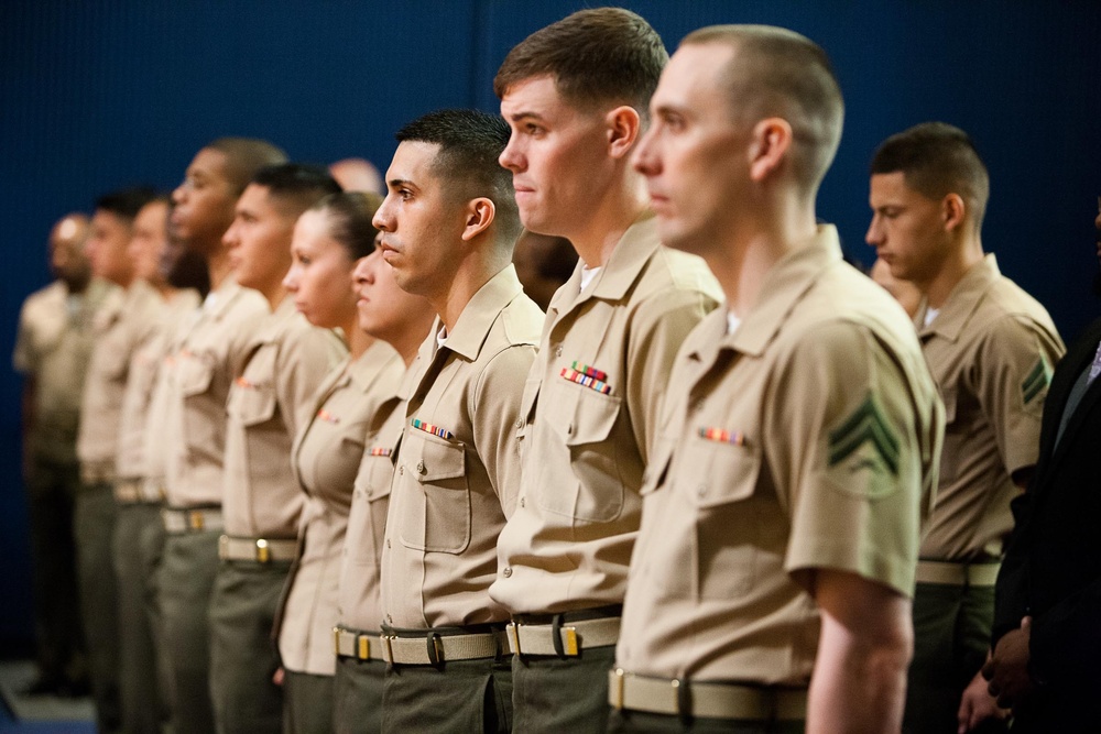 Corporal’s course graduation on Henderson Hall