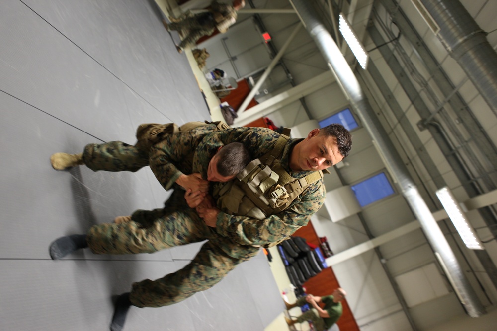 Marines earn MCMAP black belt while deployed