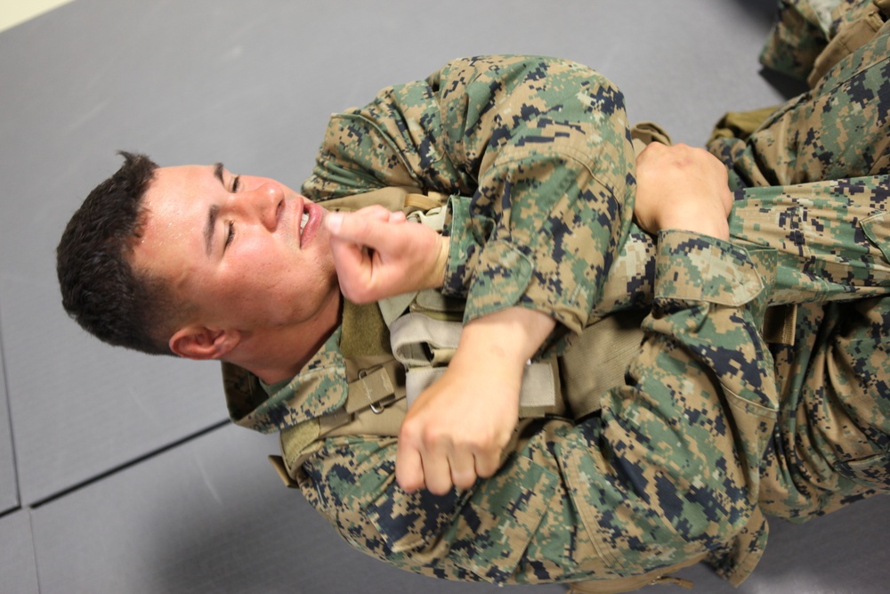 Marines earn MCMAP black belt while deployed