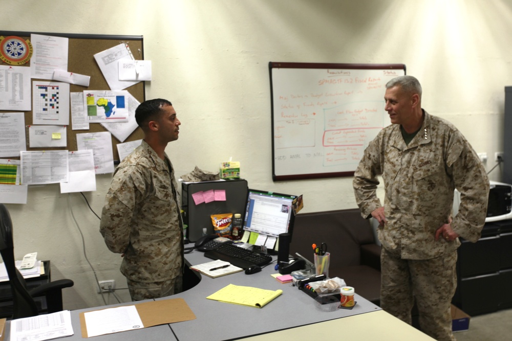 Assistant Commandant of the Marine Corps Visit