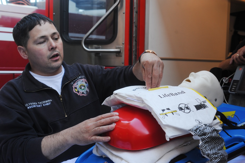 Fire department services new CPR machine