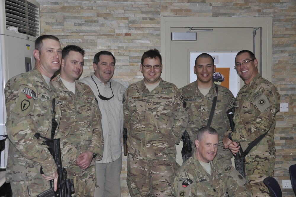 Donnelly meets Hoosier service members in Afghanistan