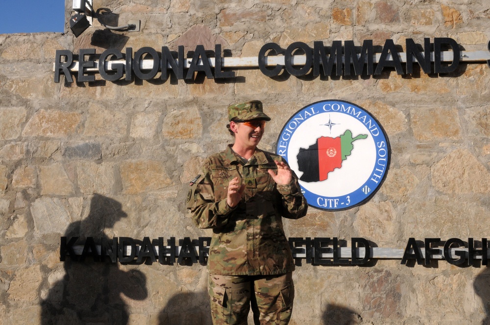 Staff Sgt. Shala Brown promotion