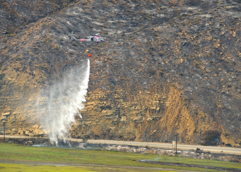 Naval Base Ventura County, Point Mugu wildfires