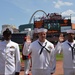 Oath of re-enlistment at Busch Stadium