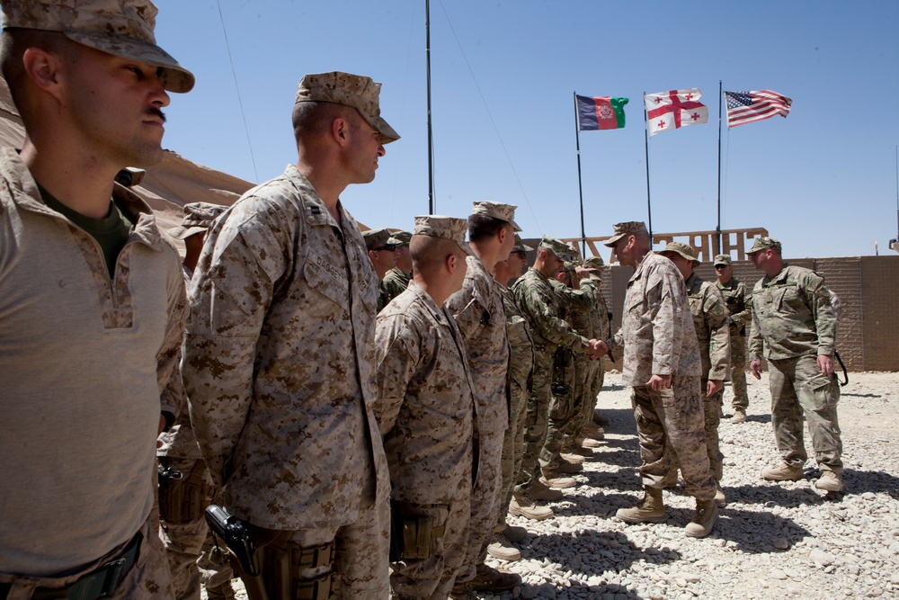Gen. John Paxton Visits Marines at FOBs Shukvani, Shir Ghazay, Kajaki, and Delaram