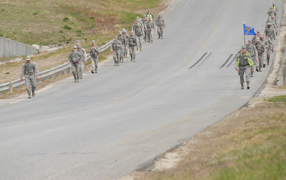 102nd Security Forces Squadron ruck march