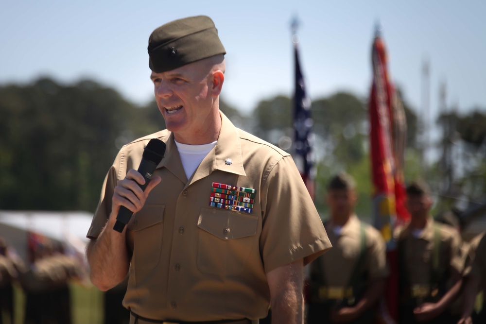 Lejeune Marines bid farewell to ‘Seven for One’ battalion
