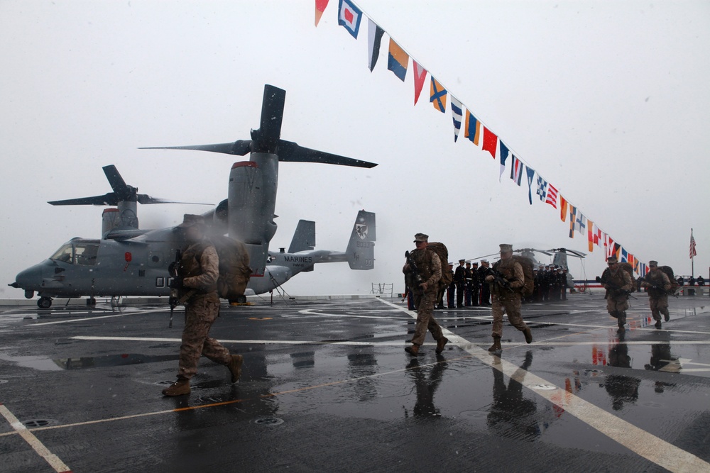 USS Anchorage Commissioning Ceremony