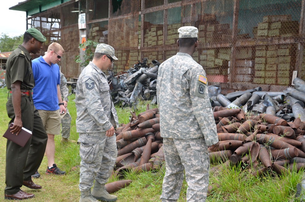 Expended artillery shells