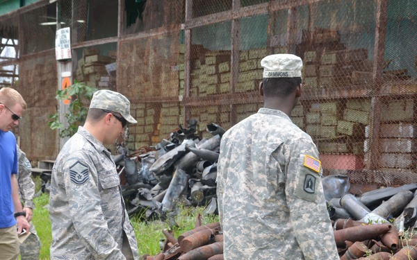 Expended artillery shells