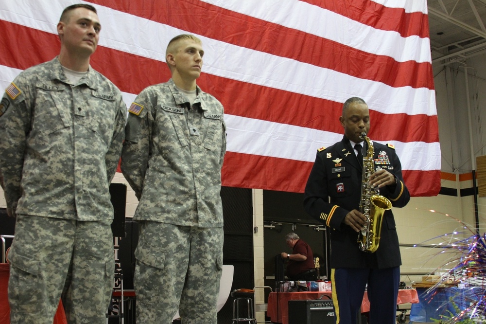 Col McRae plays the sax