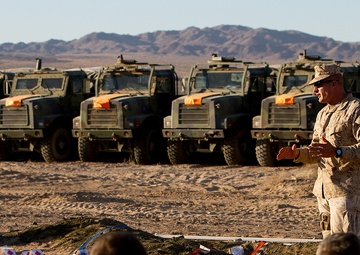 Fighting Fifth conducts command and control tactics training during Exercise Desert Scimitar 2013