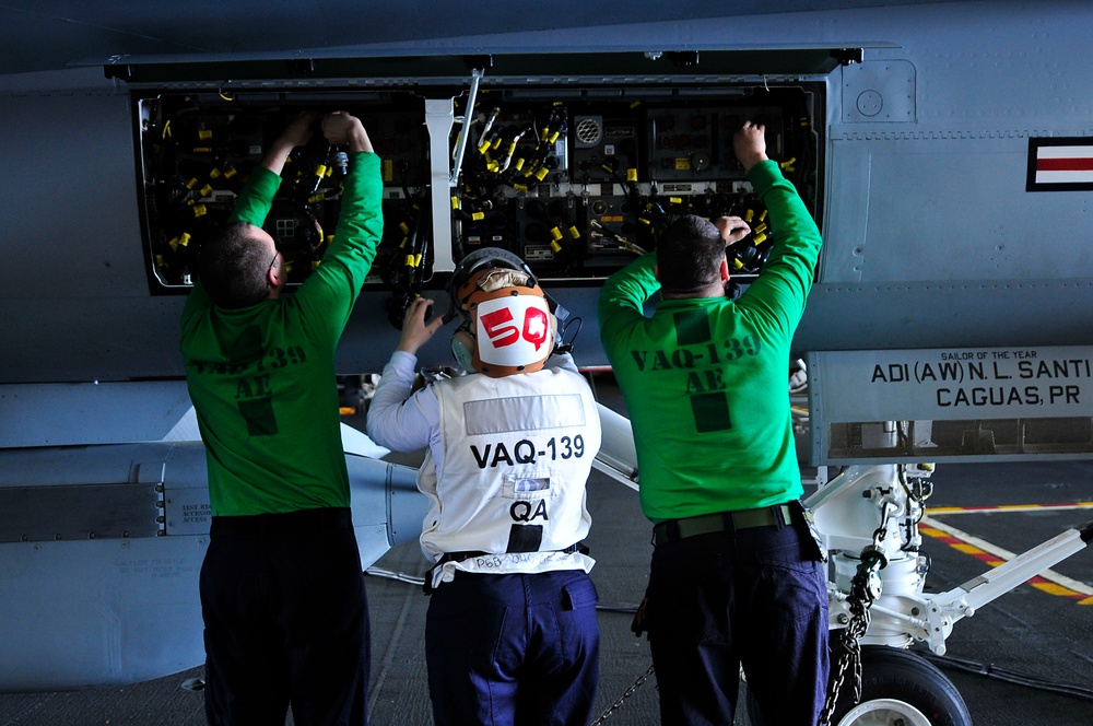 USS Carl Vinson action