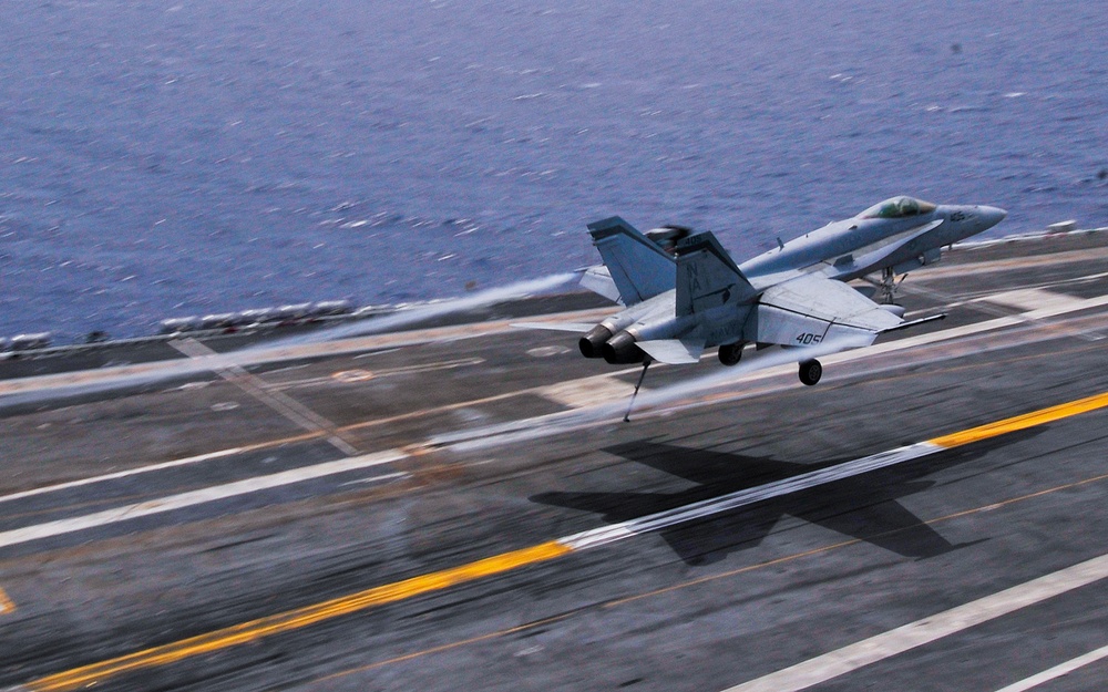 USS Carl Vinson action