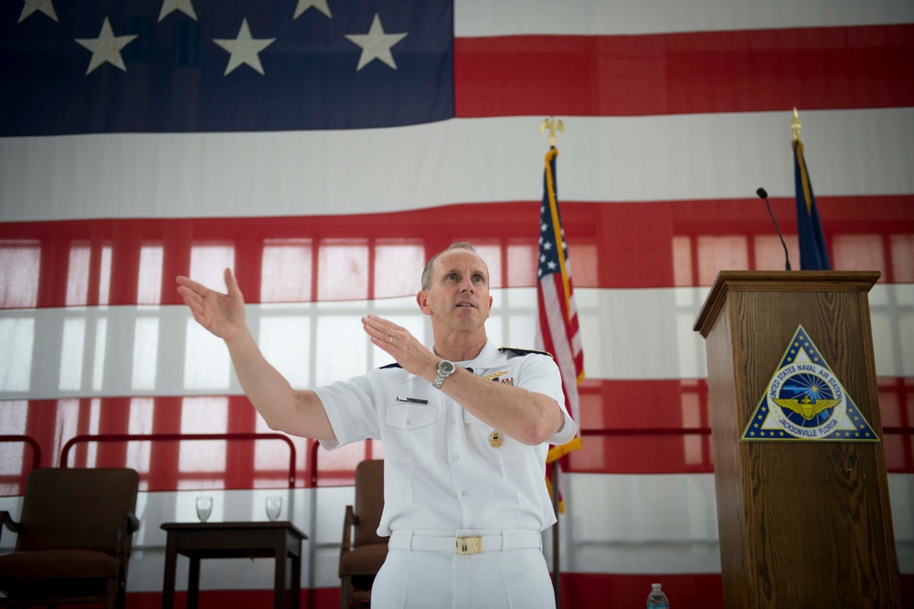 All-hands call at Naval Station Mayport