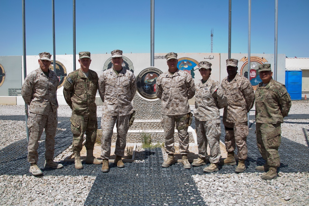 Sgt. Maj. Battaglia visits Marines and Sailors of Regional Command (Southwest)