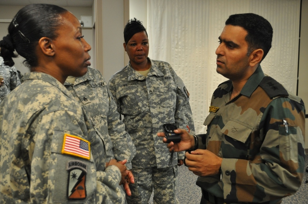 Indian Army soldiers visit Providers