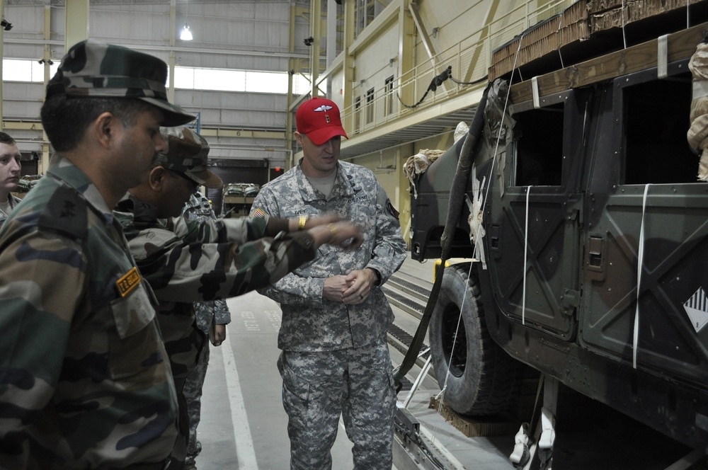 Indian Army soldiers visit Providers