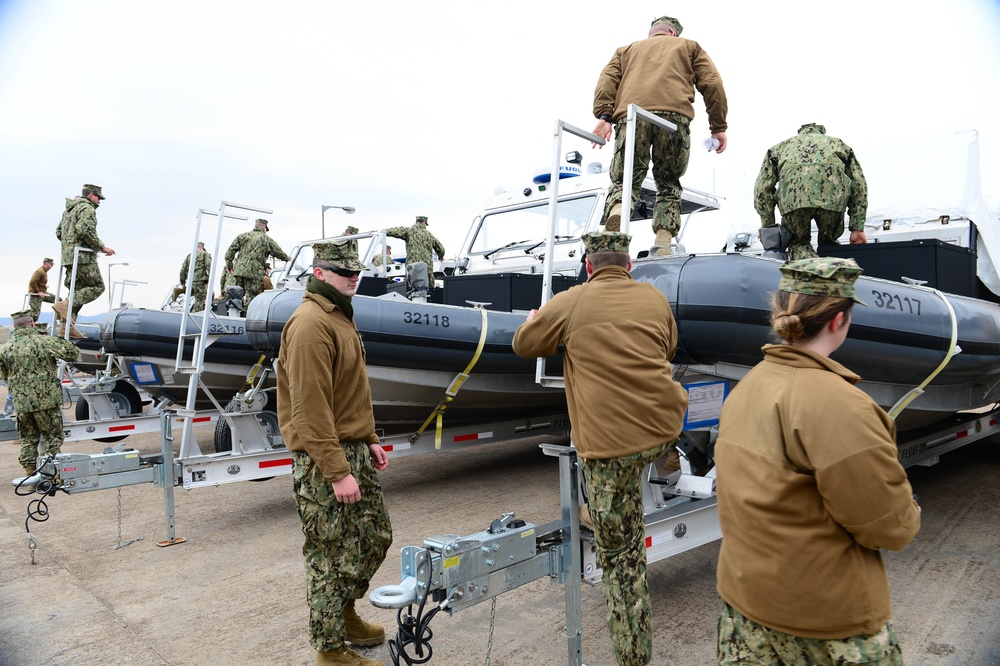 Port Security Unit 313 in Pohang, South Korea