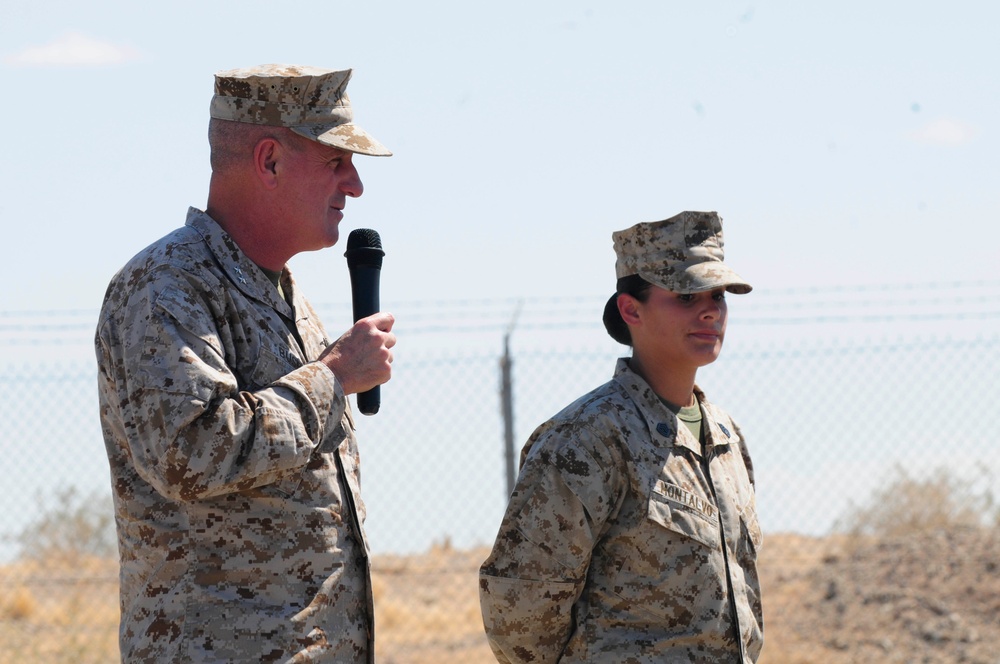 Maj. Gen. Busby visits after MWSS 371's unique DUI Safety stand down event