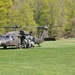 Wildfire air support at Camp Ethan Allen Training Site