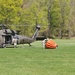 Wildfire air support at Camp Ethan Allen Training Site