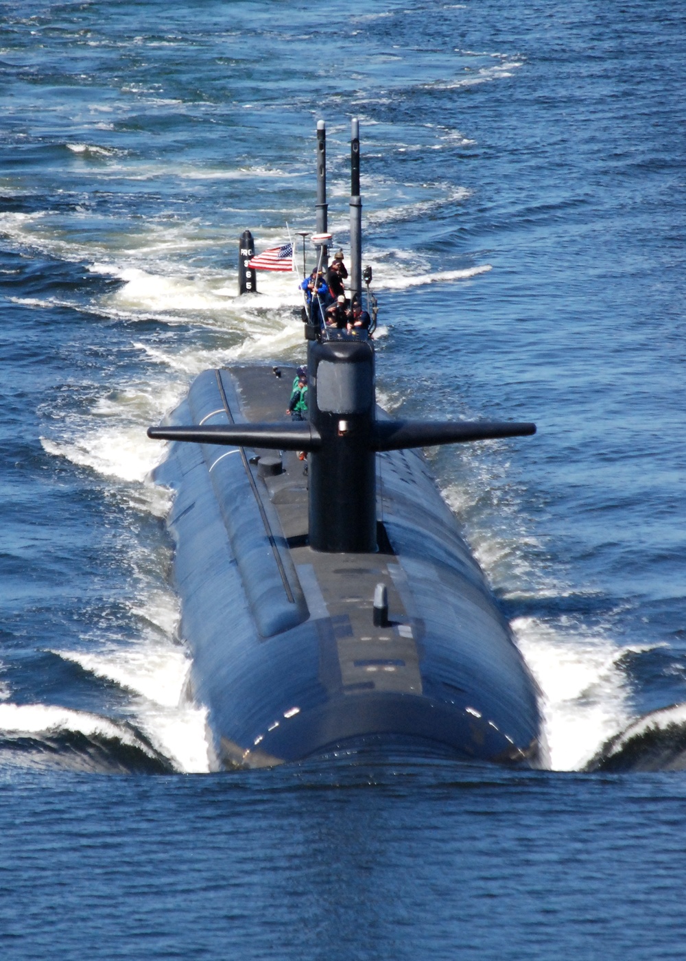 USS Dallas departs Groton