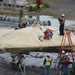 X-47B UCAS demonstrator loaded on USS George H.W. Bush