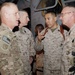 Sgt. Maj. Battaglia visits 2nd Marine Air Wing (Forward)